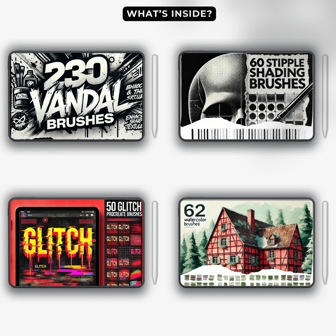 Procreate Mastery: The Ultimate 3800+ Brushes & Stamps Collection