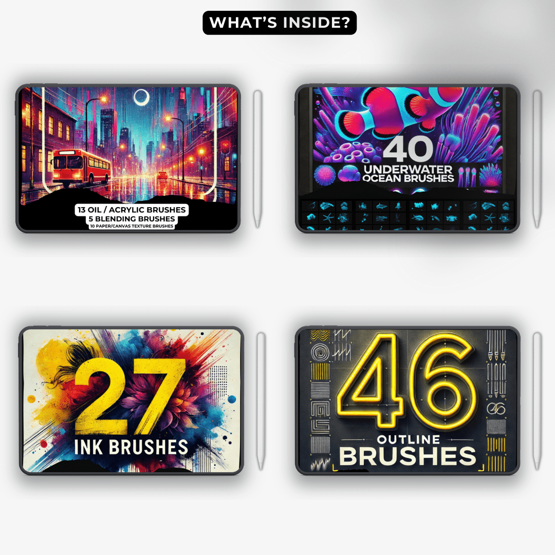 Procreate Mastery: The Ultimate 3800+ Brushes & Stamps Collection