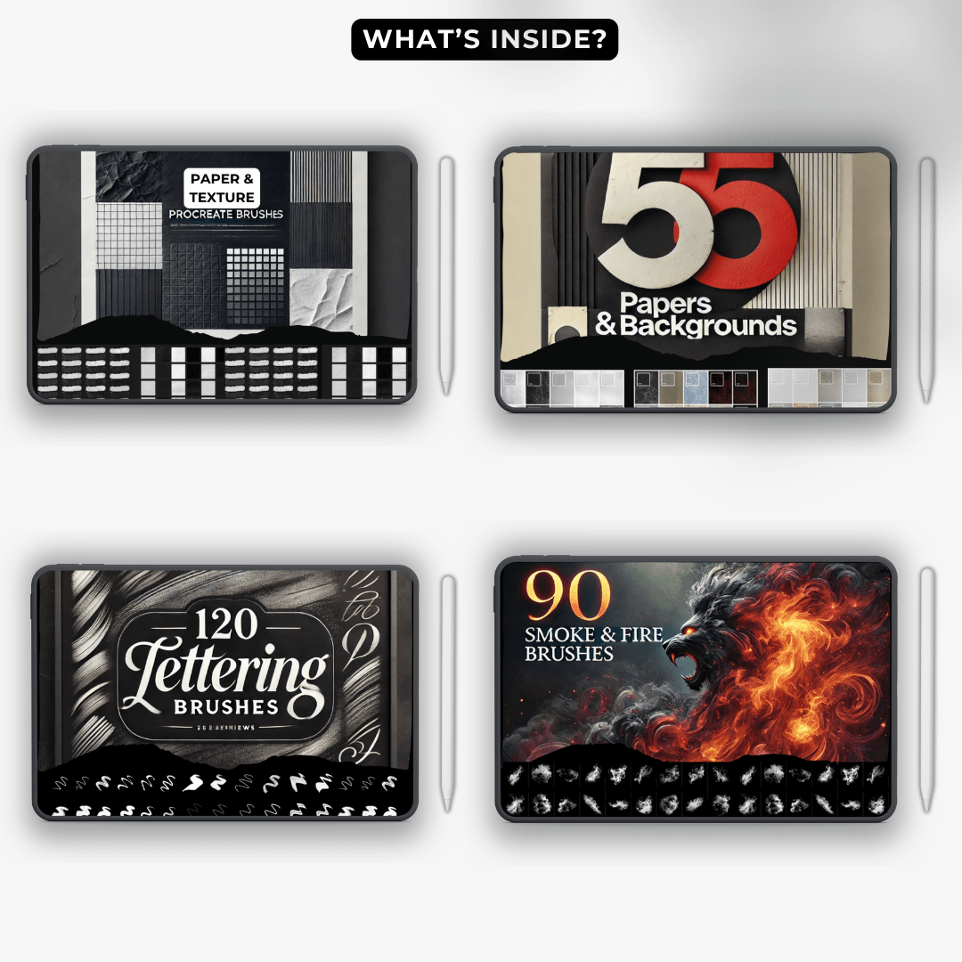 Procreate Mastery: The Ultimate 3800+ Brushes & Stamps Collection