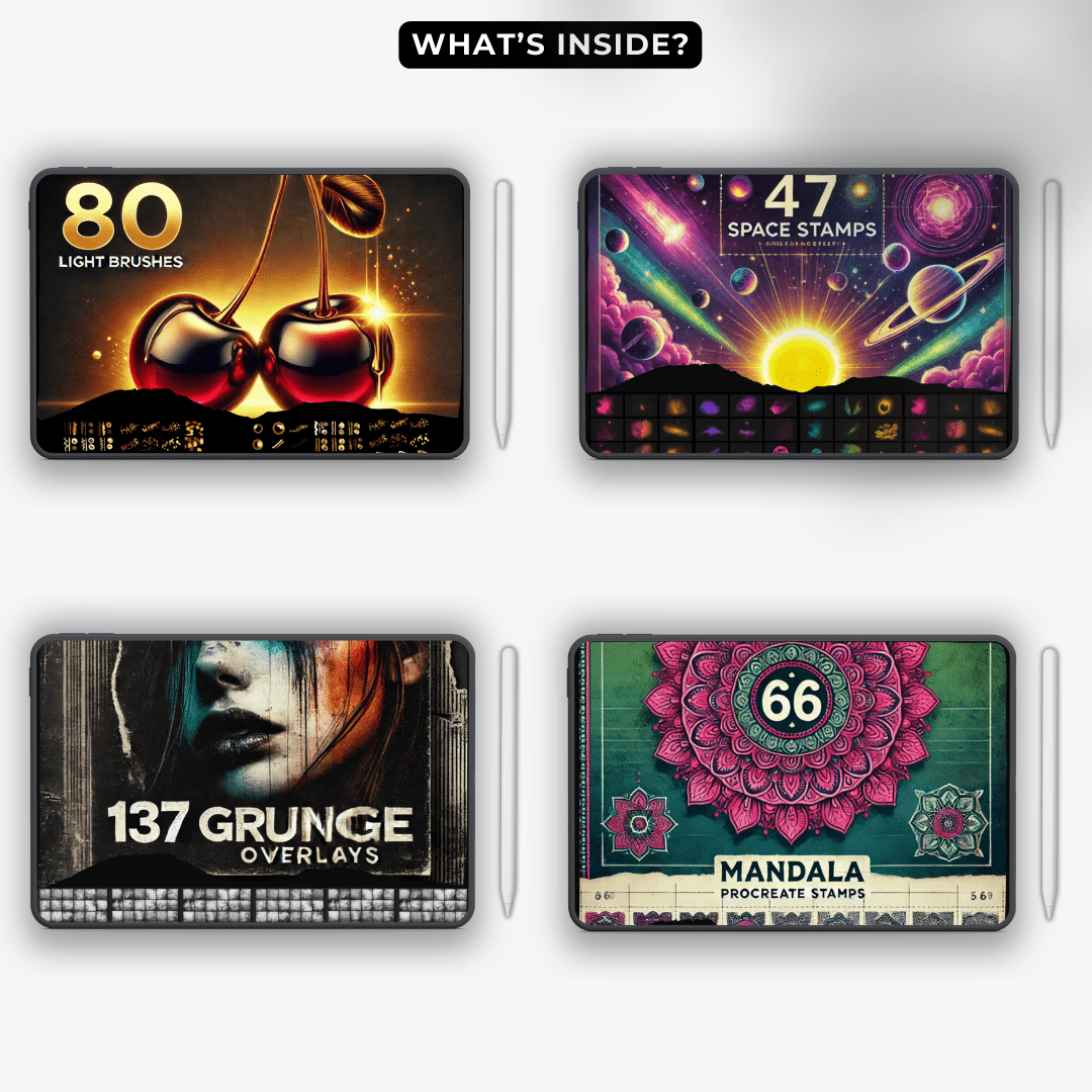 Procreate Mastery: The Ultimate 3800+ Brushes & Stamps Collection