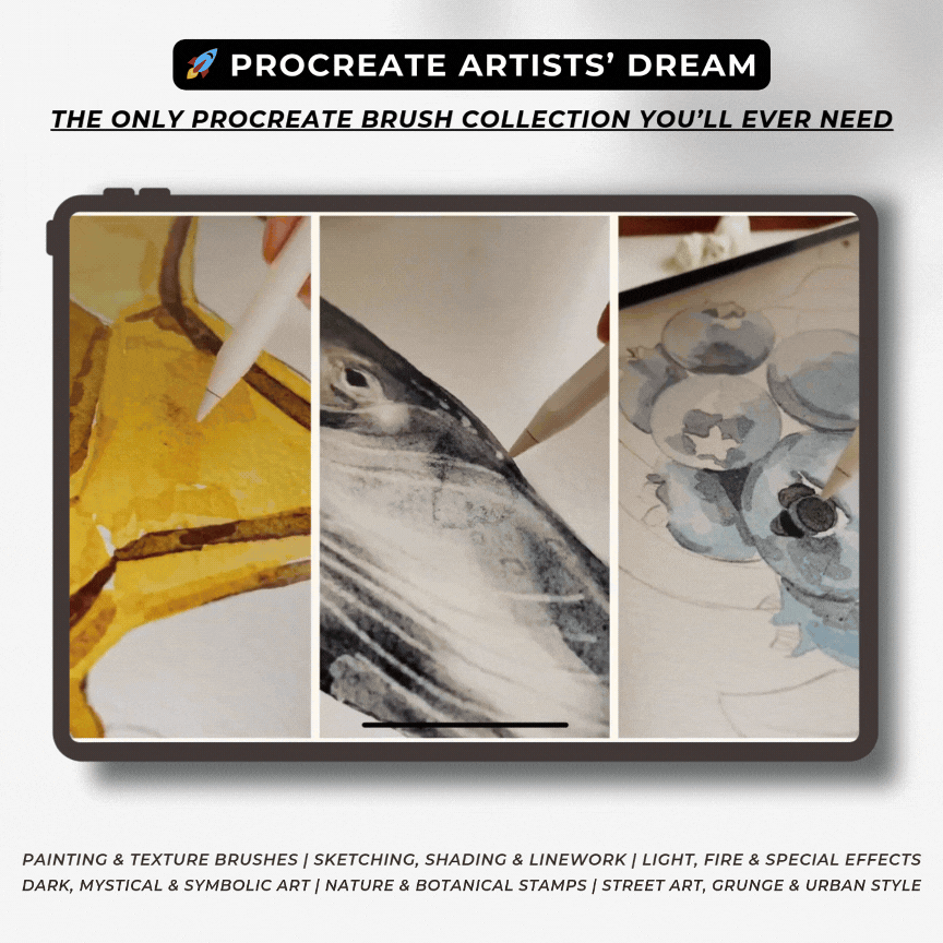 Procreate Mastery: The Ultimate 3800+ Brushes & Stamps Collection